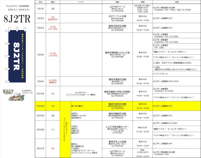 運用カレンダー20260528