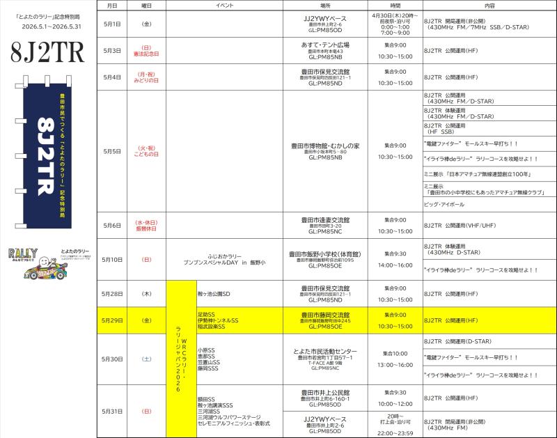 運用カレンダー20260529